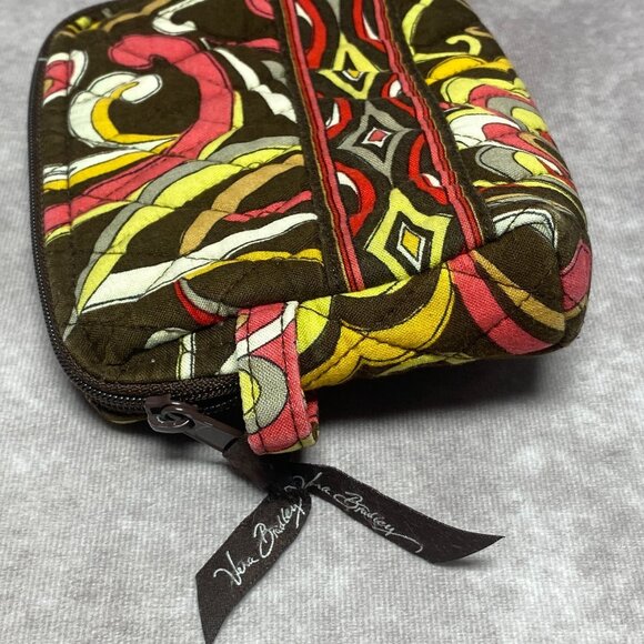 Vera Bradley Puccini Small Cosmetic/Makeup/Toiletry Lined Bag Zip Closure - Picture 5 of 9